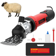 Towiac 550W sheep clipper in action trimming thick wool for efficiency