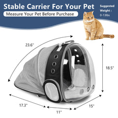 TOYSINTHEBOX cat backpack carrier with nine-vent airflow for comfy travel
