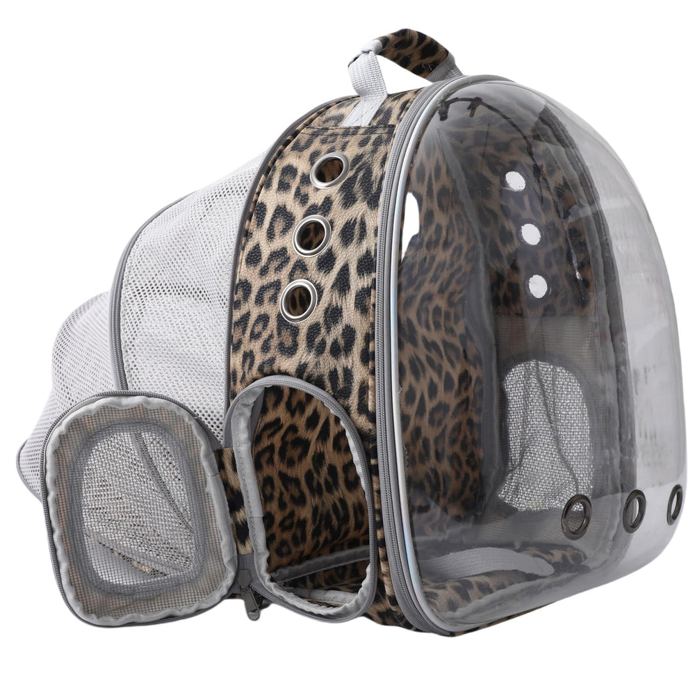 TOYSINTHEBOX cat backpack expandable bubble window offers curious pets a safe outdoor view.