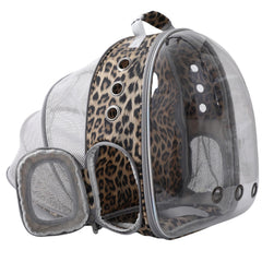 TOYSINTHEBOX cat backpack expandable bubble window offers curious pets a safe outdoor view.
