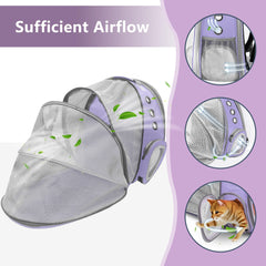 TOYSINTHEBOX cat backpack scratch-resistant material keeps the bag looking new after outings