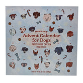 Trader Joe's A advent calendar for dogs featuring salmon treats to delight pups daily.