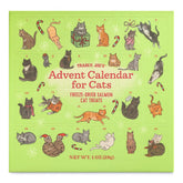 Trader Joe's Cat Advent Calendar front view shows salmon treats for feline indulgence and anticipation.