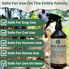 Trail Guard on outdoor gear illustrates comprehensive protection during camping and hikes.