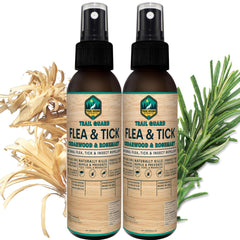 Trail Guard spray bottle with cedarwood and rosemary for pet-safe outdoor protection