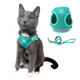 Travel Cat x Jackson Galaxy harness adjustable-fit mesh for secure outdoor walks.