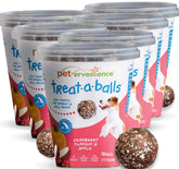 TREAT-A-BALLS cranberry-pumpkin-apple treats pack—soft bites for training all dog sizes.