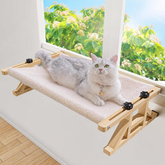 Tresbro 2-IN-1 cat window perch assembly shows easy setup for a safe viewing spot.