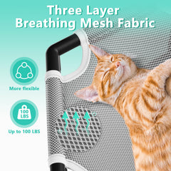 Tresbro cat hammock outdoors setup showing weather-ready placement.