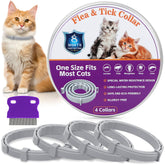 Trihood 4-pack flea collar for cats bundle showing long-lasting protection.
