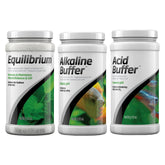 Trinity Treats Equilibrium bottle poured to boost mineral balance for planted aquariums.
