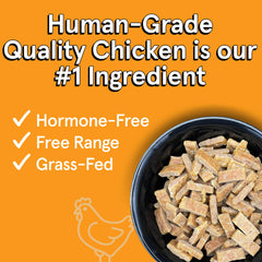 TRMC USA-sourced chicken label highlighting free-range sourcing for quality nutrition.