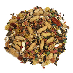 Tropical Carnival Omega-3 fatty acids image emphasizes nourishing fats for a healthy coat and energy.