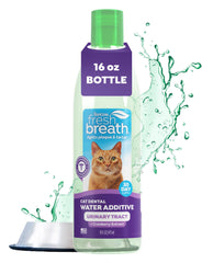 TropiClean aliento fresco para gatos: botella de agua dental para aliento más limpio