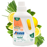 TropiClean Flea and Tick Laundry Additive bottle shows citrus scent for fresh laundry