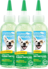 TropiClean Fresh Breath no-brushing gel tube 4oz for easy at-home dental care