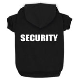 Trudz PET Security Hoodie front view shows bold emblem and cozy fabric for chilly walks.