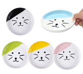 TRUNDISAN colorful cat bowls set entices indoor cats to eat.