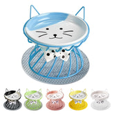 TRUNDISAN raised-cat-food-bowl-stand demonstrates elevated feeding for comfortable meals.
