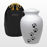 Trupoint Memorials large pet urn front view demonstrates durable aluminum construction for lasting memory