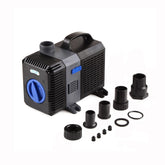 TRUPOW Flow adjustable pump front view, compact submersible for quiet pond circulation