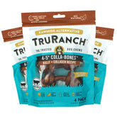 TRURANCH Collagen Bones Bully value-pack packaging shows durable chew sessions for dogs