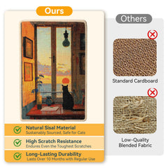 Truvito sisal scratcher mat sunset print adds stylish home vibe