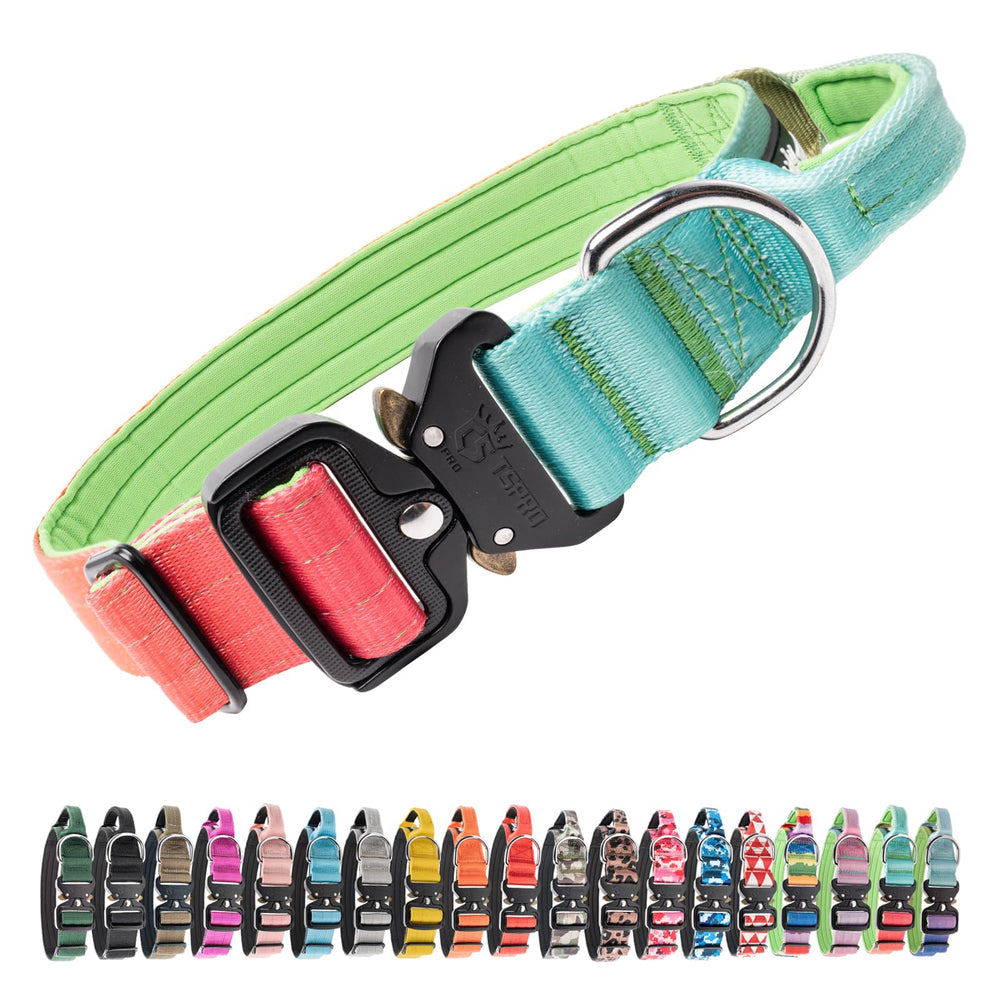 TSPRO Premium dog collar with handle for secure control during walks.
