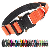 TSPRO Premium dog-collar-orange-handle-closeup shows secure control during walks.