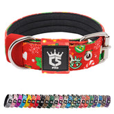 TSPRO tactical dog collar 1.25-inch wide with heavy-duty buckle for secure daily walks.