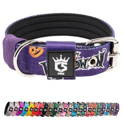 TSPRO tactical dog collar 1.25-inch wide with heavy-duty buckle for secure daily walks