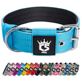 TSPRO Tactical Dog Collar 1.5-inch wide in blue for secure outdoor adventures