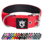TSPRO tactical dog collar with 4 adjustable points for a snug fit