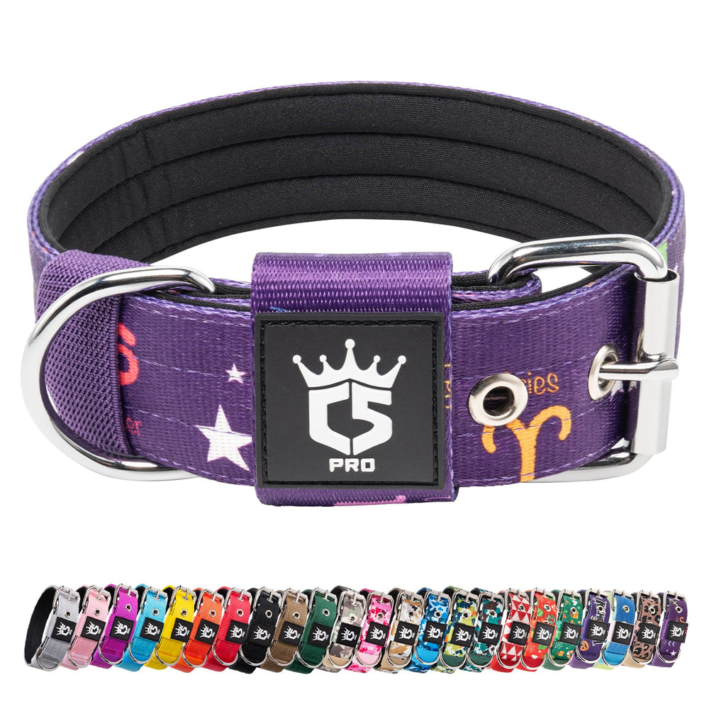TSPRO Tactical Dog Collar 4-point adjustment for a comfortable, chafe-free fit