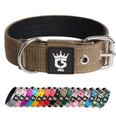 TSPRO Tactical Dog Collar D-Ring closeup shows secure leash attachment for training.