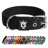 TSPRO Tactical Dog Collar with D-ring for secure leash attachment during training