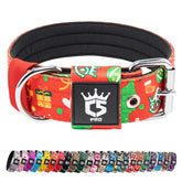 TSPRO Tactical Dog Collar close-up with heavy-duty D-ring for secure leash attachment.