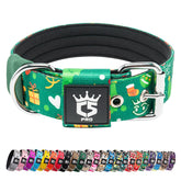 TSPRO Tactical Dog Collar front view shows adjustable fit for daily walks