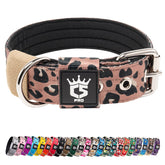 TSPRO Tactical Dog Collar leopard print close-up showing durable everyday wear