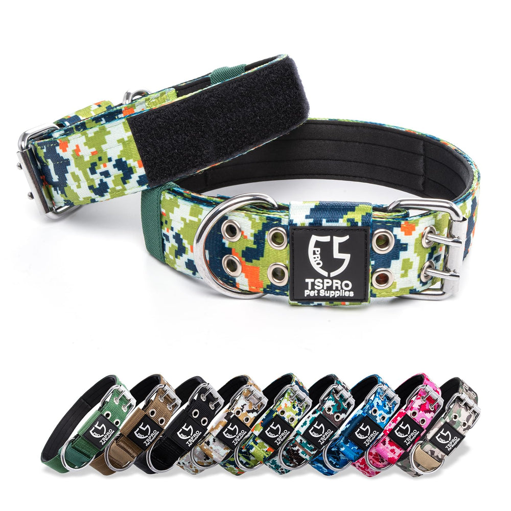 TSPRO Tactical Dog Collar patch panel for quick patches during daily walks.