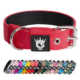 TSPRO Tactical Dog Collar red S front view highlighting durable, everyday-wear design