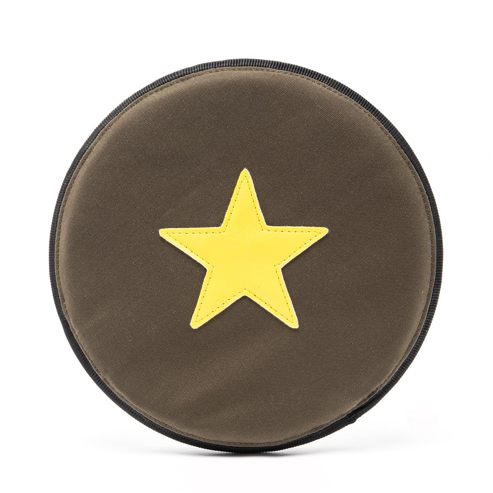 TSPRO tactical dog flying disc 9.5-inch green, front view for durable training and outdoor play
