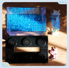 Tsxurepaw cube tank shows stacked columns for diverse, colorful display setups.