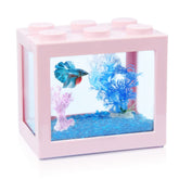 Tsxurepaw stackable betta tank top view shows modular acrylic design for display