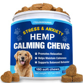 TTGUMMYAMAL hemp calming chews packaging highlights a calm, stress-relief option for dogs.