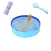 TTMIMIK foldable bearded dragon bath tub ready for travel and storage