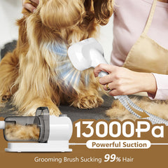 Tuanchuanrp pet grooming kit brush-detangler eases detangling while protecting pet skin.