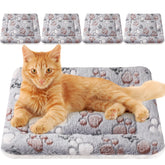 Tuanse four-pack ultra-soft pet bed mats with varied patterns for crates