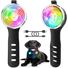 Tubasion dog lights with 8 modes showing vivid visibility for night walks