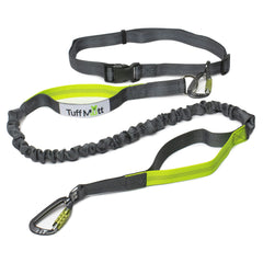 Tuff Mutt hands-free waist leash with twist-lock clips ensures secure dog control on walks.